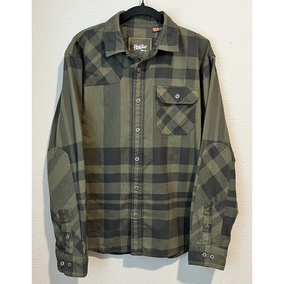 Howler Brothers Other - Howler Bros Harkers Flannel Men's Medium Green Plaid Long Sleeve Flap Pocket